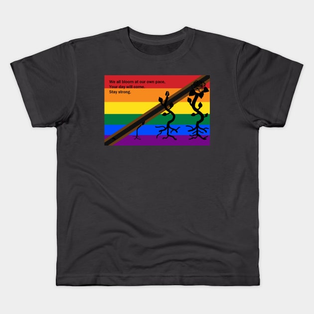 Time to Bloom (Philadelphia Pride) Kids T-Shirt by CrescentfangCreations